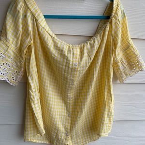 Off the shoulder shirt